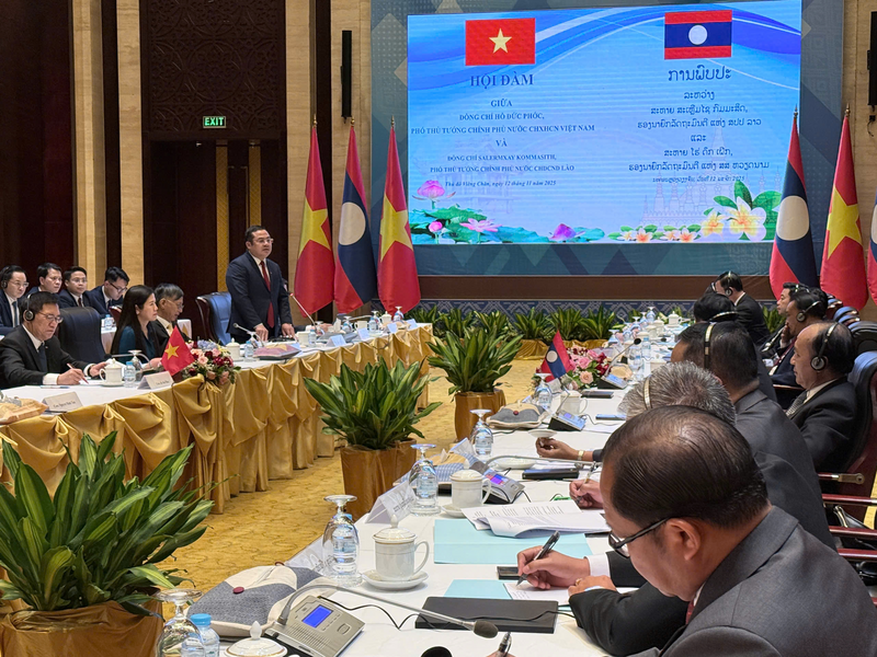 Buổi Hội đàm giữa Lãnh đạo Chính phủ hai nước Việt Nam và Lào