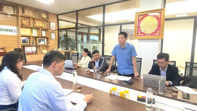 Ông Phạm Tuấn Hải, Phó Giám đốc Sở Công Thương Hải Phòng phát biểu tại buổi làm việc.