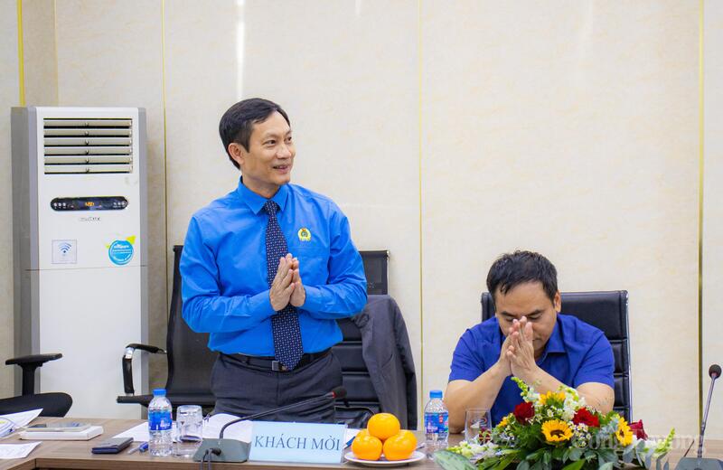 Ông Lê An Hải, Chủ tịch Công đoàn Công Thương Việt Nam tại Đại hội