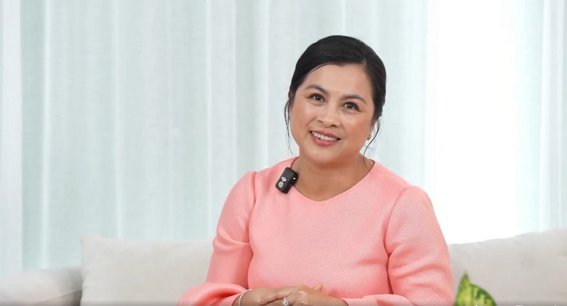 Bà Trần Thị Kim Cương, Tổng Giám đốc Manulife Investments (Việt Nam) chia sẻ tại hội thảo.