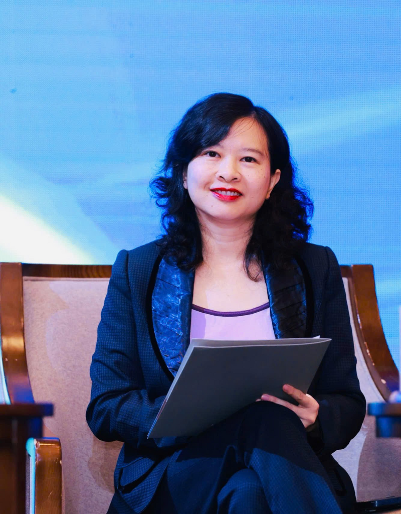 Bà Trịnh Thị Thu Hiền - Phó Cục trưởng Cục Xuất nhập khẩu (Bộ Công Thương) phát biểu trực tuyến (Ảnh: Cục Xuất nhập khẩu)