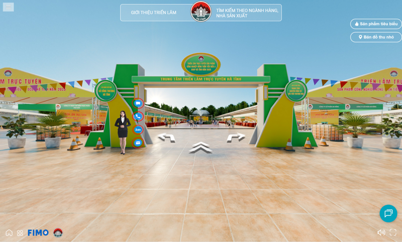 Triển lãm trực tuyến sản phẩm Công nghiệp nông thôn tiêu biểu, OCOP Hà Tĩnh năm 2025. Ảnh: hatinh.fairs.vn