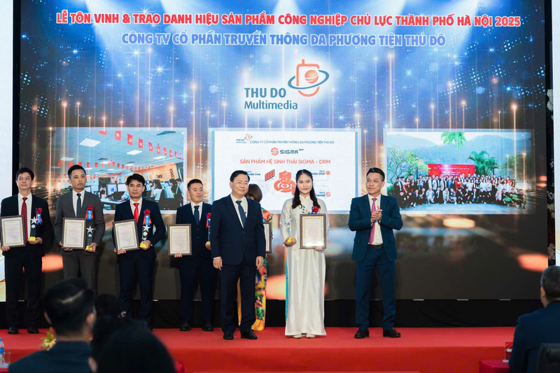 Giải pháp bảo vệ bản quyền nội dung số DRM được trao chứng nhận Sản phẩm công nghiệp chủ lực Thành phố Hà Nội năm 2025