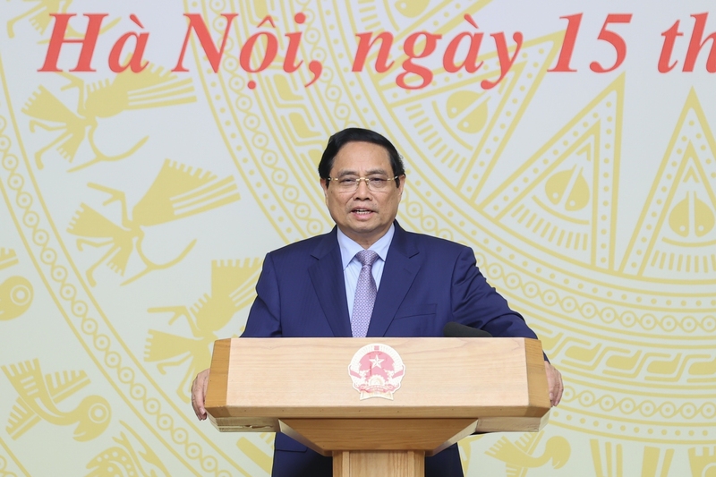 Thủ tướng Phạm Minh Chính phát biểu tại sự kiện. Ảnh: VGP/Nhật Bắc