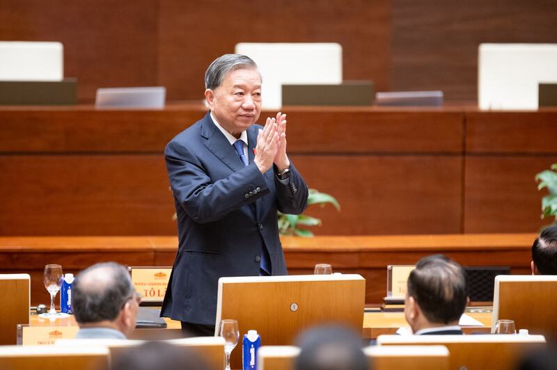 Tổng Bí thư Tô Lâm dự Hội nghị toàn quốc quán triệt Chỉ thị của Bộ Chính trị, triển khai công tác bầu cử.