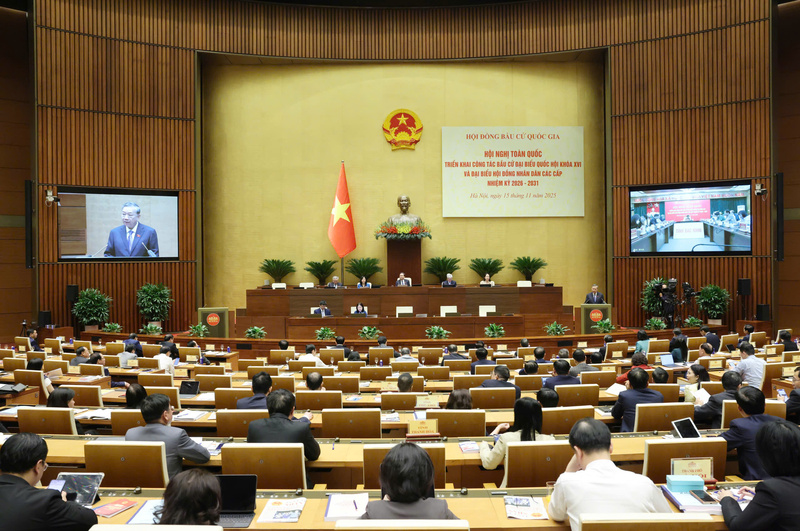 Hội nghị toàn quốc quán triệt Chỉ thị của Bộ Chính trị, triển khai công tác bầu cử đại biểu Quốc hội khóa XVI và đại biểu Hội đồng nhân dân các cấp nhiệm kỳ 2026 - 2031.