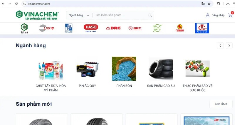 Vinachemmart - sàn thương mại điện tử ngành hóa chất đầu tiên tại Việt Nam.