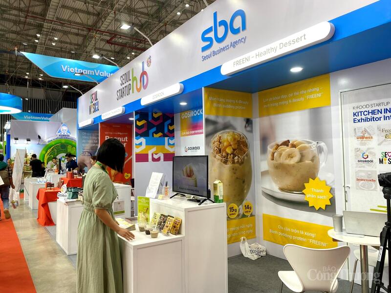 Gian hàng của Công ty Freeni (Hàn Quốc) tại hội chợ.