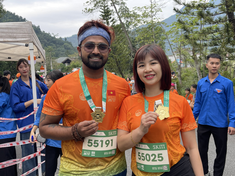 Giải chạy thu hút đông đảo vận động viên nước ngoài tham gia.