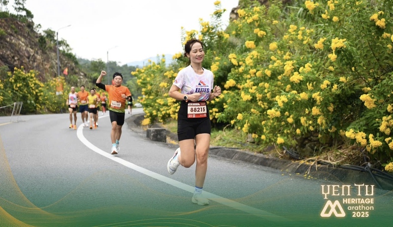 Vận động viên đến từ TP. Hải Phòng tham gia giải chạy. Ảnh: BTC