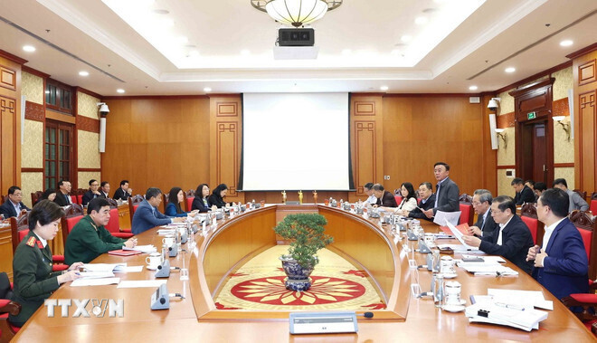 Quang cảnh cuộc họp. Ảnh: Phương Hoa.