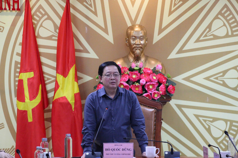 Phó Thủ tướng Hồ Quốc Dũng phát biểu chỉ đạo công tác phòng chống lụt bão