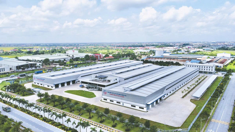 Toàn cảnh nhà máy hiện đại của Công ty Cổ phần Cơ điện Trần Phú tại KCN VSIP (Hải Phòng).