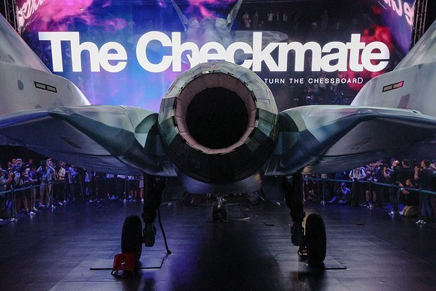 Mô hình máy bay Su-75 Checkmate. Ảnh: TASS