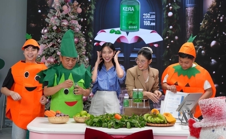 Nhờ các phiên livestream, hơn 56.000 khách hàng đã đặt mua sản phẩm kẹo rau củ Kera.