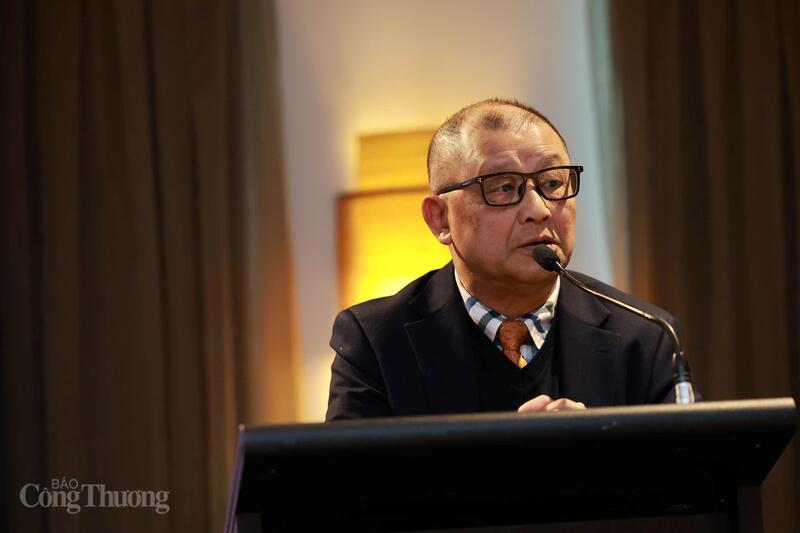 Ο κ. Tran Ba ​​​​Phuc, Πρόεδρος του Συνδέσμου Επιχειρήσεων του Βιετνάμ στην Αυστραλία, μίλησε στην εκδήλωση. Φωτογραφία: Nguyen Minh