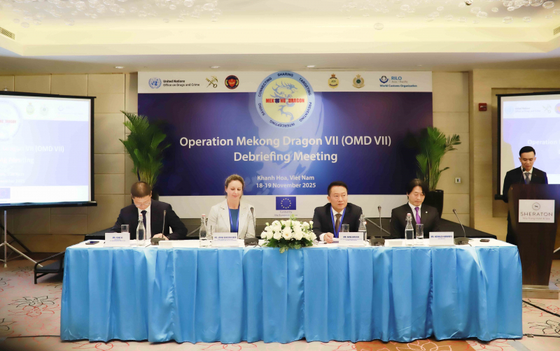 Chiến dịch Con rồng Mê Kông (OMD) là chuỗi chiến dịch hành động chung giữa các cơ quan Hải quan và các cơ quan thực thi pháp luật khác của khu vực Châu Á – Thái Bình Dương. Ảnh: HQVN