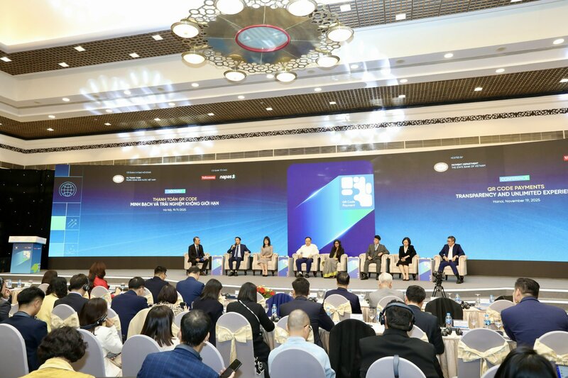 Hội thảo “Thanh toán QR Code: Minh bạch và Trải nghiệm không giới hạn”. Ảnh: Lan Anh