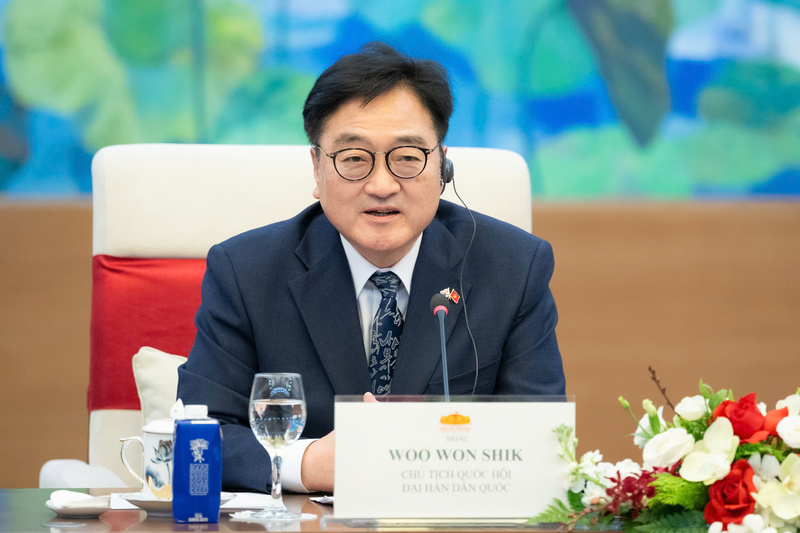 Chủ tịch Quốc hội Đại Hàn Dân Quốc Woo Won Shik. Ảnh: VPQH.