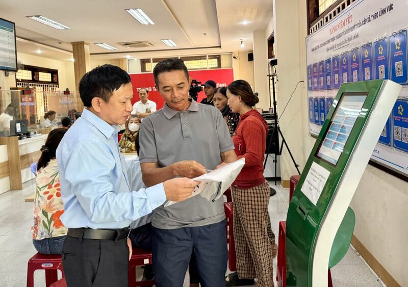 Quảng Ngãi có nhiều địa phương đã hoàn thành việc làm giàu, làm sạch dữ liệu đất đai. Ảnh Tuệ Lâm