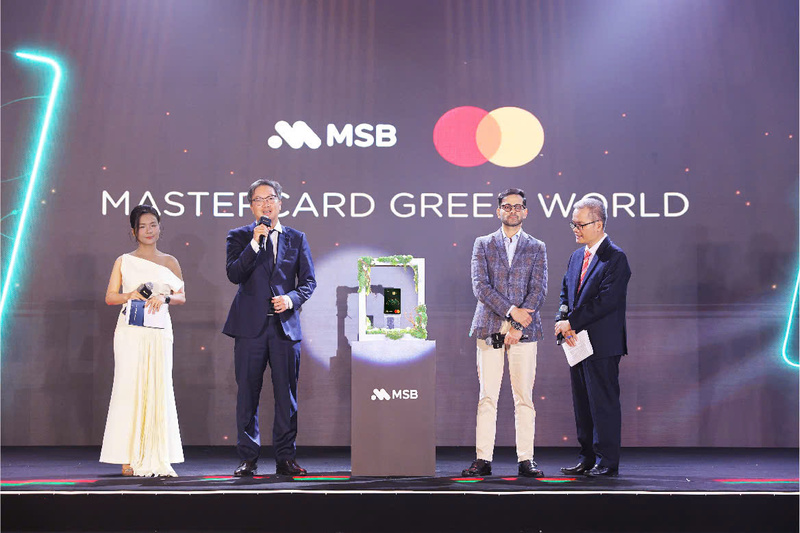 Sự kiện ra mắt thẻ MSB Mastercard Green World. Ảnh: Thu Huyền