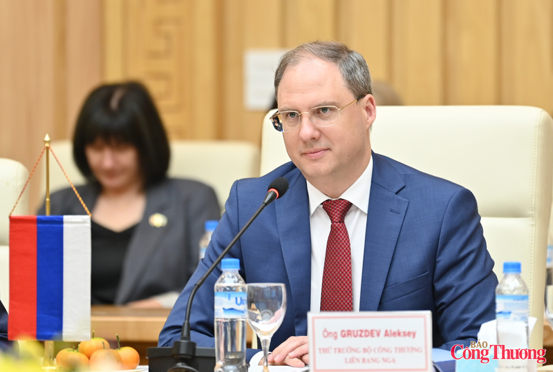 Thứ trưởng Alexey Vladimirovich Gruzdev dẫn đầu đoàn đại biểu Liên bang Nga tham dự phiên họp.