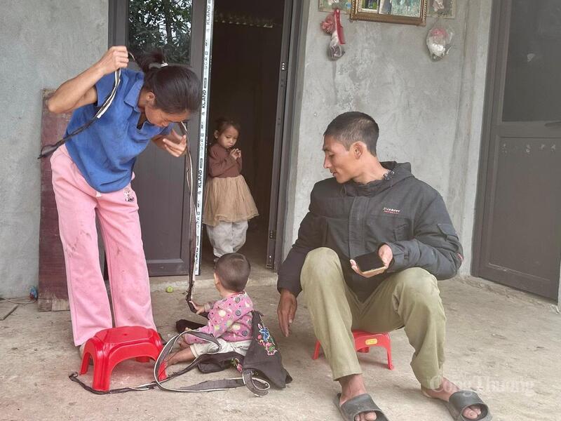 Niềm vui bên ngôi nhà mới của gia đình anh Đô.