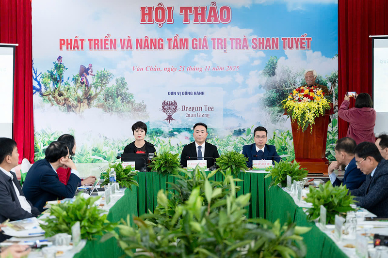 Quang cảnh Hội thảo “Phát triển và nâng tầm giá trị trà Shan Tuyết”. Ảnh: Minh Thành