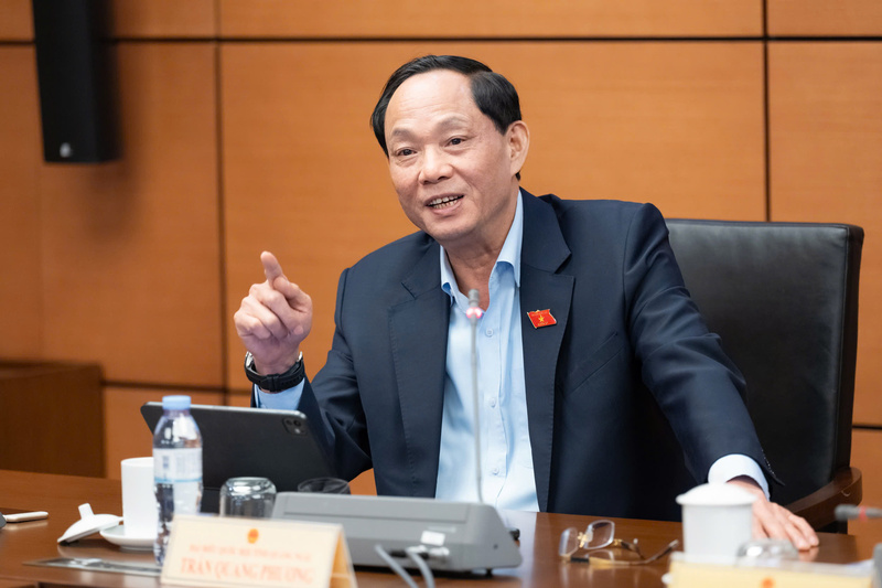 Phó Chủ tịch Quốc hội Trần Quang Phương phát biểu. Ảnh: VPQH.