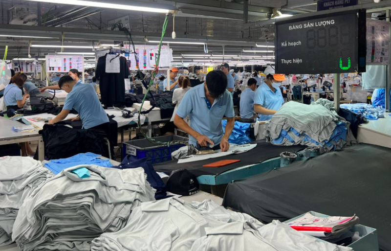 Năm 2025 ngành dệt may dự kiến đạt khoảng 46 tỷ USD kim ngạch xuất khẩu. Ảnh: VITAS