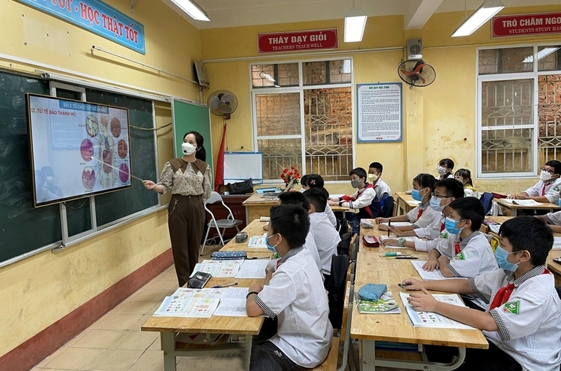 Triển khai thí điểm dạy học AI cho các học sinh, giúp các em hình thành và phát triển năng lực số. Ảnh minh hoạ: BCP.