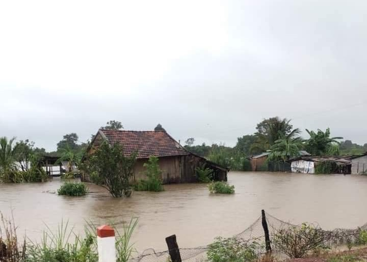 Mưa kéo dài gây ngập lụt cục bộ ở nhiều khu vực Đắk Lắk. Ảnh: UBND tỉnh Đắk Lắk