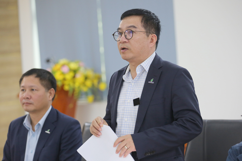 Tổng Giám đốc BSR Nguyễn Việt Thắng báo cáo kết quả sản xuất kinh doanh 11 tháng 2025 (Ảnh: BSR)