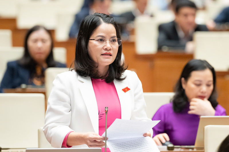 Đại biểu Nguyễn Hoàng Bảo Trân - đoàn TP. Hồ Chí Minh.