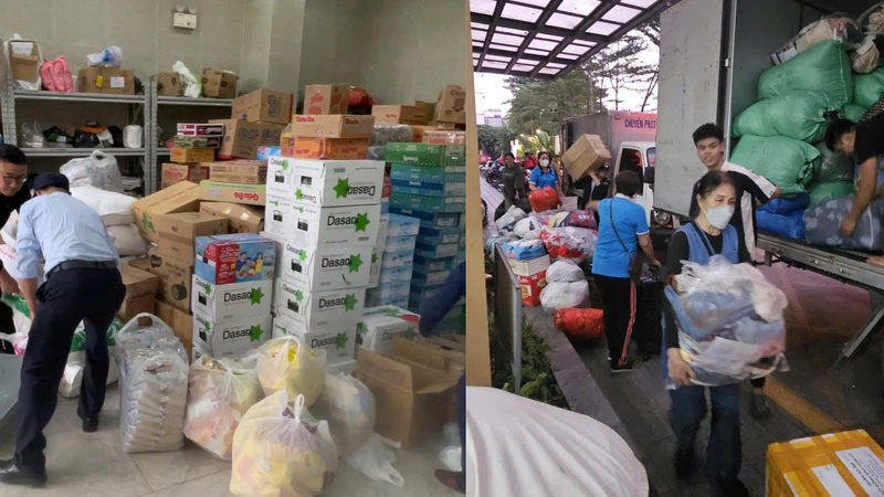 Các cá nhân và tổ chức cũng chủ động đăng tải lời kêu gọi hỗ trợ, lập danh sách nhu yếu phẩm cần thiết và hướng dẫn người dân mang đồ cứu trợ tới các điểm tập kết.