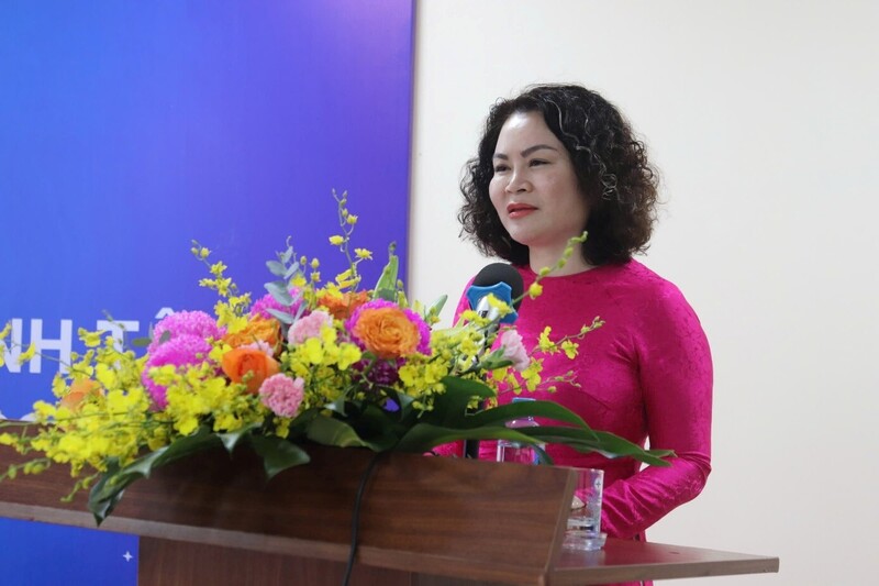 Đồng chí Nguyễn Kim Thanh, Phó Chủ tịch Công đoàn Điện lực Việt Nam phát biểu chỉ đạo tại Đại hội.