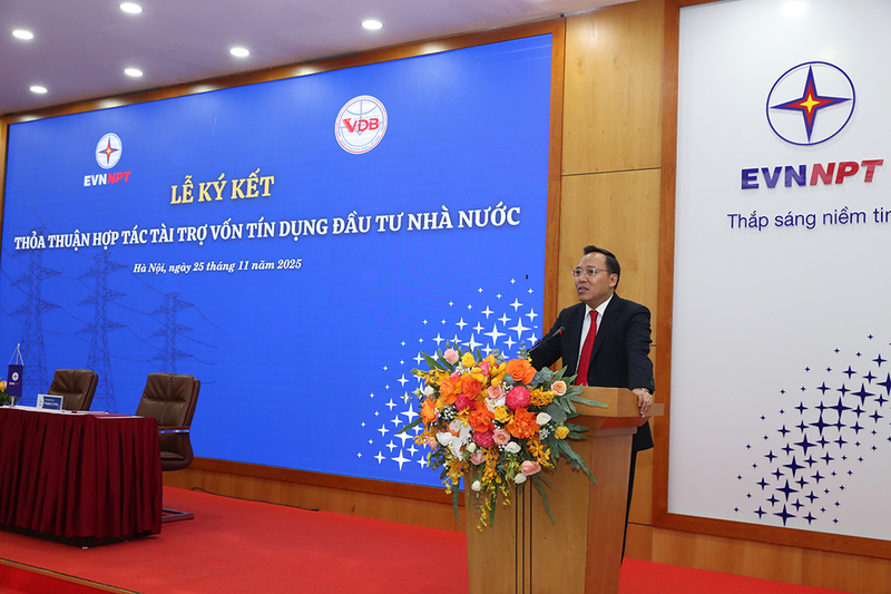 Thứ trưởng Bộ Công Thương Nguyễn Hoàng Long phát biểu