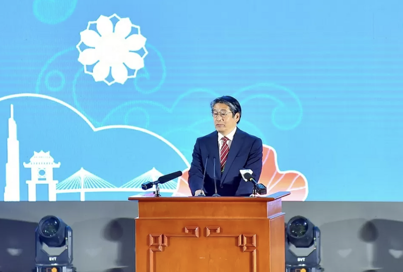 Đại sứ Nhật Bản tại Việt Nam Ito Naoki kỳ vọng kỳ vọng Diễn đàn sẽ đưa hợp tác địa phương Việt Nam - Nhật Bản phát triển mạnh mẽ, trở thành động lực quan trọng đưa quan hệ hai nước tiến xa hơn nữa. Ảnh: Bộ Ngoại giao