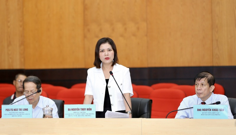 Bà Nguyễn Thúy Hiền - Phó Cục trưởng Cục Quản lý và Phát triển thị trường trong nước (Bộ Công Thương). Ảnh: Dũng Phương.