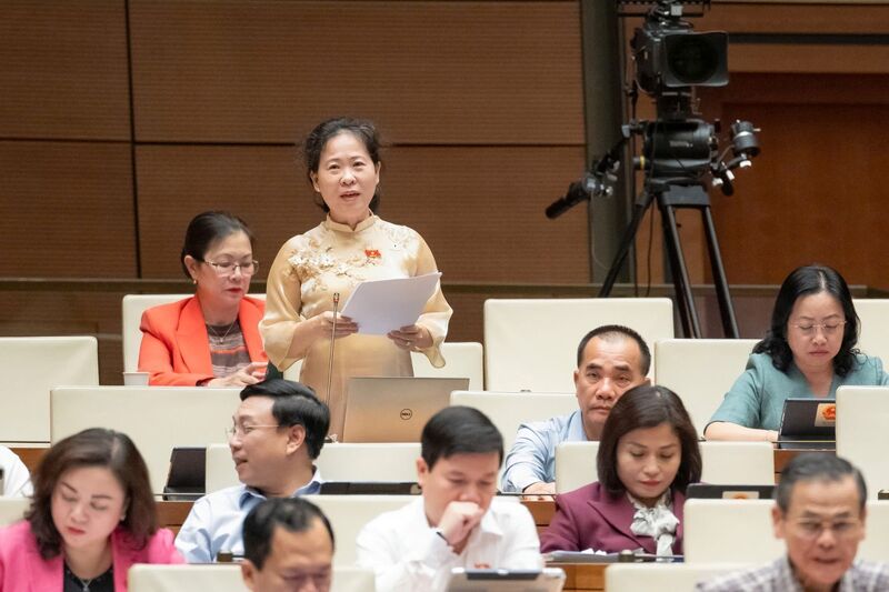 Küldött Ai Vangba - Can Tho város küldöttsége. Fotó: QH