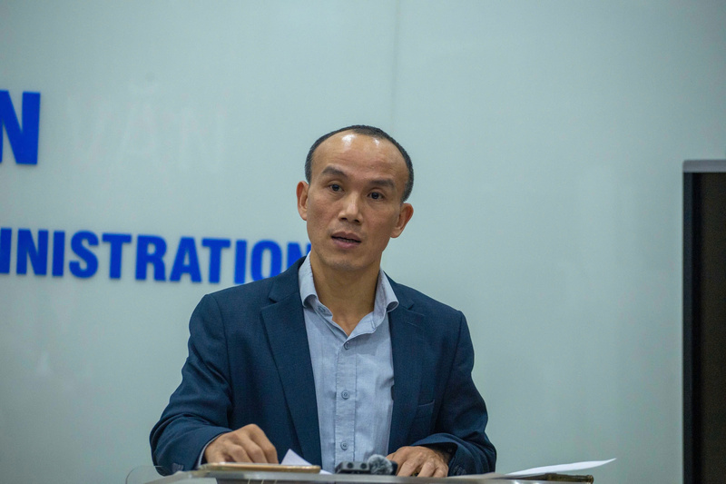 Ông Hoàng Phúc Lâm - Phó Giám đốc Trung tâm Dự báo khí tượng thủy văn quốc gia. Ảnh: Tô Hội