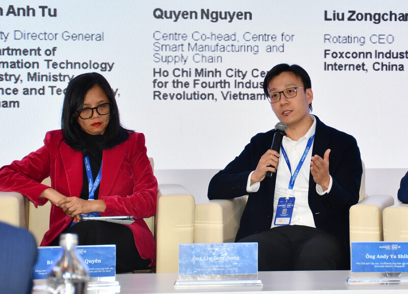 Ông Liu Zongchang - Giám đốc điều hành luân phiên Foxconn Industrial Internet (Trung Quốc). Ảnh: Minh Khuê.