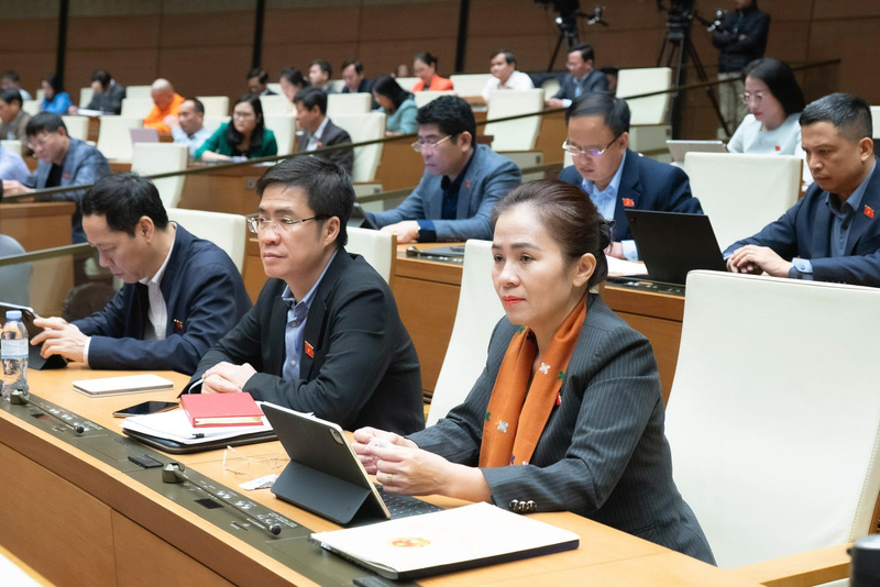 Các đại biểu tham dự Kỳ họp thứ 10, Quốc hội khóa XV sáng 26/11