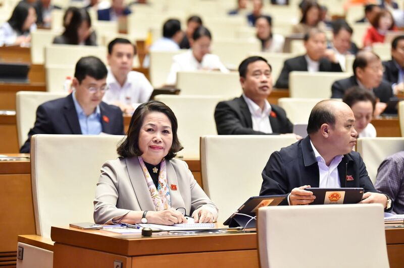 Sáng 27/11, các đại biểu thảo luận về dự án Luật Đầu tư sửa đổi. Ảnh: QH