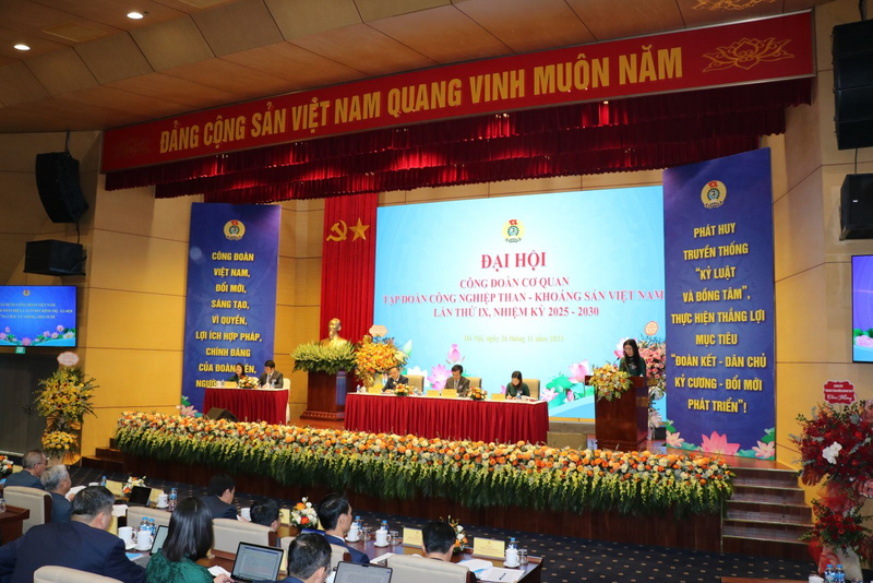 Đại hội Công đoàn Cơ quan Tập đoàn Công nghiệp Than - Khoáng sản Việt Nam lần thứ IX, nhiệm kỳ 2025 – 2030: “Đoàn kết - Dân chủ - Kỷ cương - Đổi mới - Phát triển”