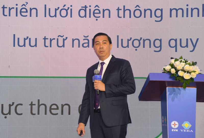 Ông Nguyễn Xuân Tuấn - Trưởng ban Khoa học Công nghệ và Chuyển đổi số Tập đoàn Điện lực Việt Nam. Ảnh: Minh Khuê.