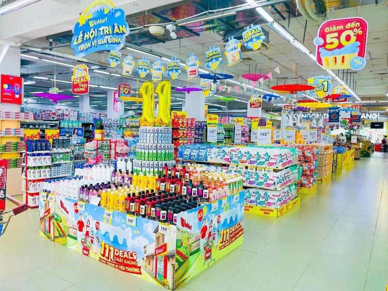 Không gian mua sắm hiện đại tại siêu thị WinMart