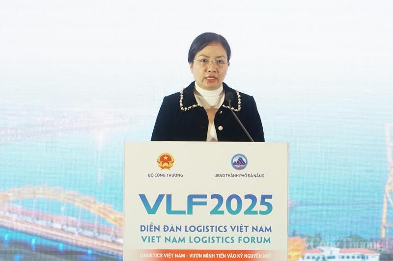 Giám đốc Sở Công Thương TP. Đà Nẵng Lê Thị Kim Phương khẳng định thành phố cam kết đồng hành cùng doanh nghiệp, các địa phương và đối tác quốc tế để hình thành hệ thống logistics hiện đại, hiệu quả và bền vững