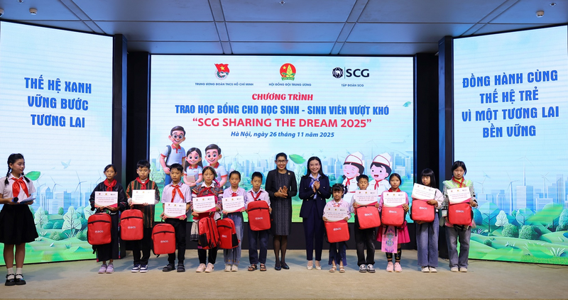 150 suất học bổng đã được trao trong chương trình SCG Sharing the Dream 2025, đánh dấu 18 năm đồng hành cùng thế hệ trẻ Việt Nam