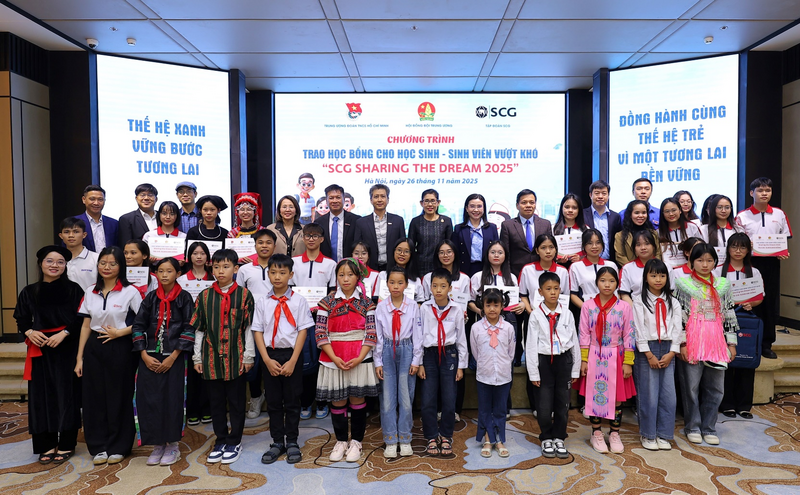 Lễ trao học bổng SCG Sharing the Dream 2025 tại Hà Nội